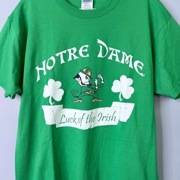 Notre Dame Luck of the Irish FIghting Irish Russell Athletic Graphic Tee Size M - Picture 6 of 14